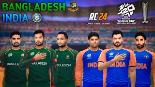 T20 WC 2024  In RC24  || IND  vs BAN  || Playing With Official Jersey