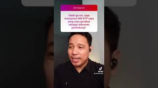 Sensor NIK KTP di dokumen pendukung. Salah?