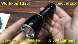 Wurkkos TS23 Flashlight Kit Review! (5,000 Lumens, XHP70 HI LED, 30% Off Sales Event!) screenshot 5