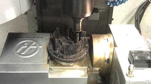 Machining foam prototype 2013 transmission (CNC 5th axis mill project)