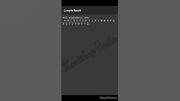 #19 To print alphabets A to Z in C