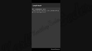 #19 To print alphabets A to Z in C