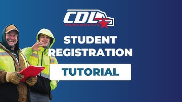CDL PowerSuite - Student Registration Tutorial