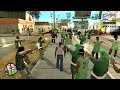 The biggest gang war in gta san andreas history 100 grove vs 100 ballas