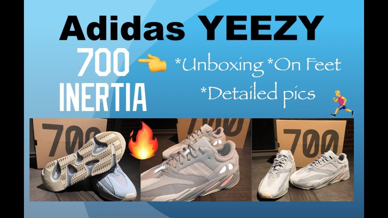 Adidas Yeezy 700 Inertia Unboxing - On Feet - Detailed Pics