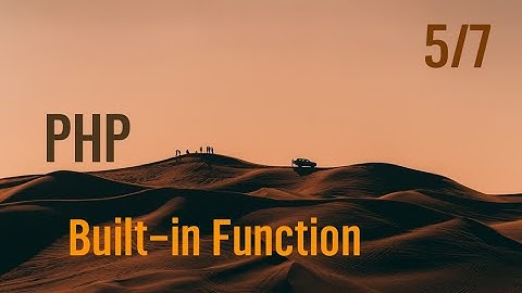 แนะนำการใช้งานฟังก์ชันพื้นฐานสำหรับ php