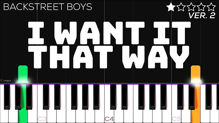 I Want It That Way Piano version - Piano performance video thumbnail