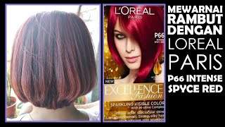 Dying My Hair With Loreal HiColor Highlights: Red And Magenta