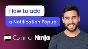 How to add a Notification Popup to your website