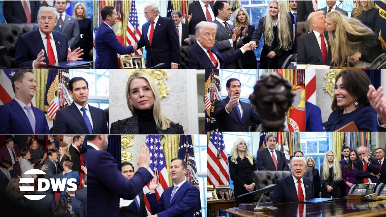 ПОЛНАЯ ЦЕРЕМОНИЯ: президент Трамп, Вэнс, Рубио и Эрика Кирк на церемонии приведения к присяге пос...