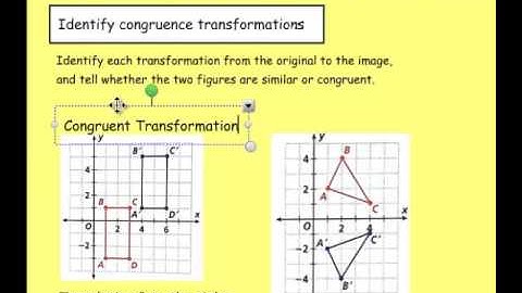 Math 8: 5-7: Similarity and Congruence Transformations