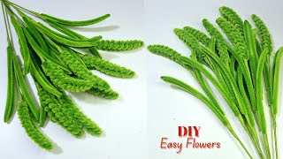 DIY Easy Pipe Cleaner Flowers | Simple Green Filler Stems for Home Decor - No Need for Glue