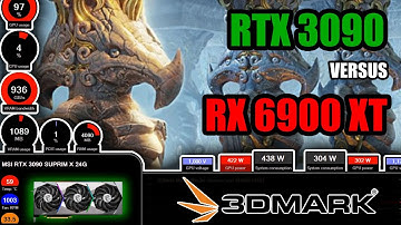 RTX 3090 vs RX 6900 XT | Test in 3DMark Mesh Shader feature test