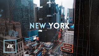 Open Window New York Cityscape, City Sounds For Work/Study (Morning To Night) 12 Hours