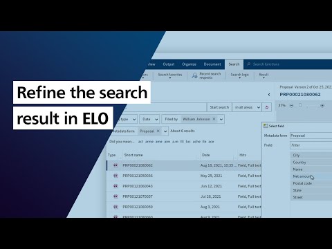 Refine the search result in ELO