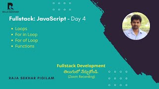 Javascript - Loops, ForIn, ForOf, Functions - Everything You Need to Know