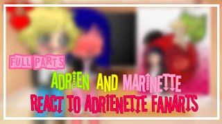Adrien and Marinette react to Adrienette fanarts |MLB| •Gacha Club•  IFULL PARTS|