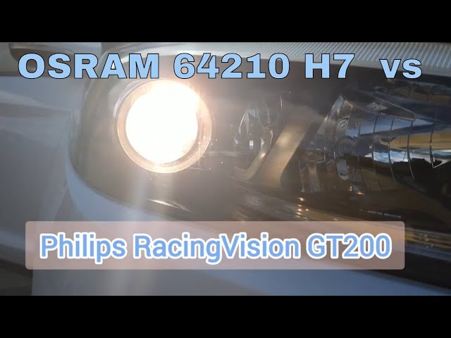 Philips RacingVision GT200% vs RacingVision+150% 