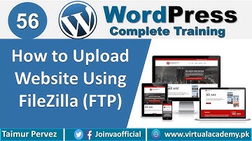 How to upload website using FileZilla | FTP | WordPress Complete Training in Urdu. 56