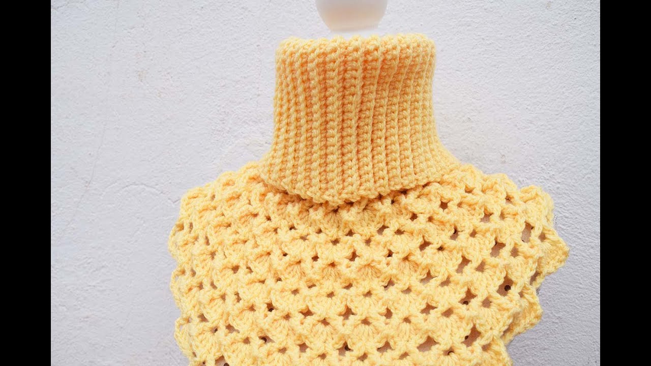 Cuello o pechera  a crochet muy fácil