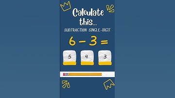 Math Speed Test | Subtraction 1 (Single) Digit Quiz | Level Easy #2