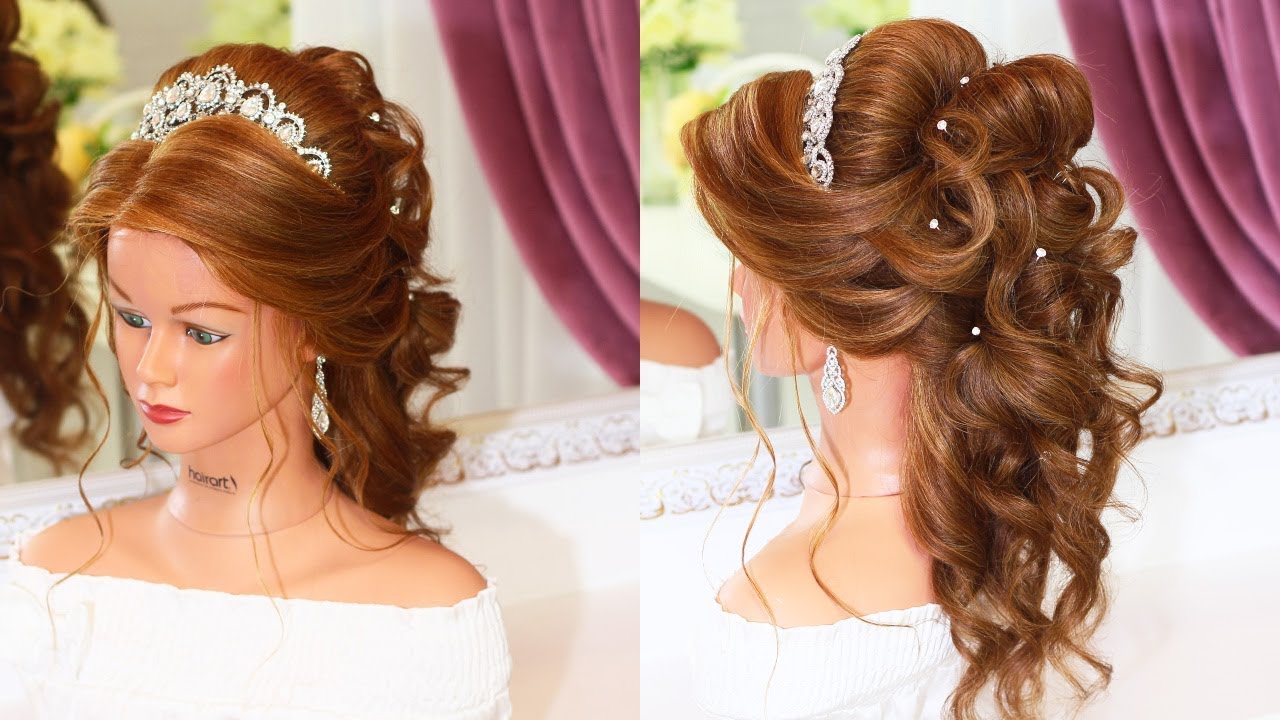 Прическа на Выпускной. Греческая коса на резинках.Beautiful Prom Hairstyle