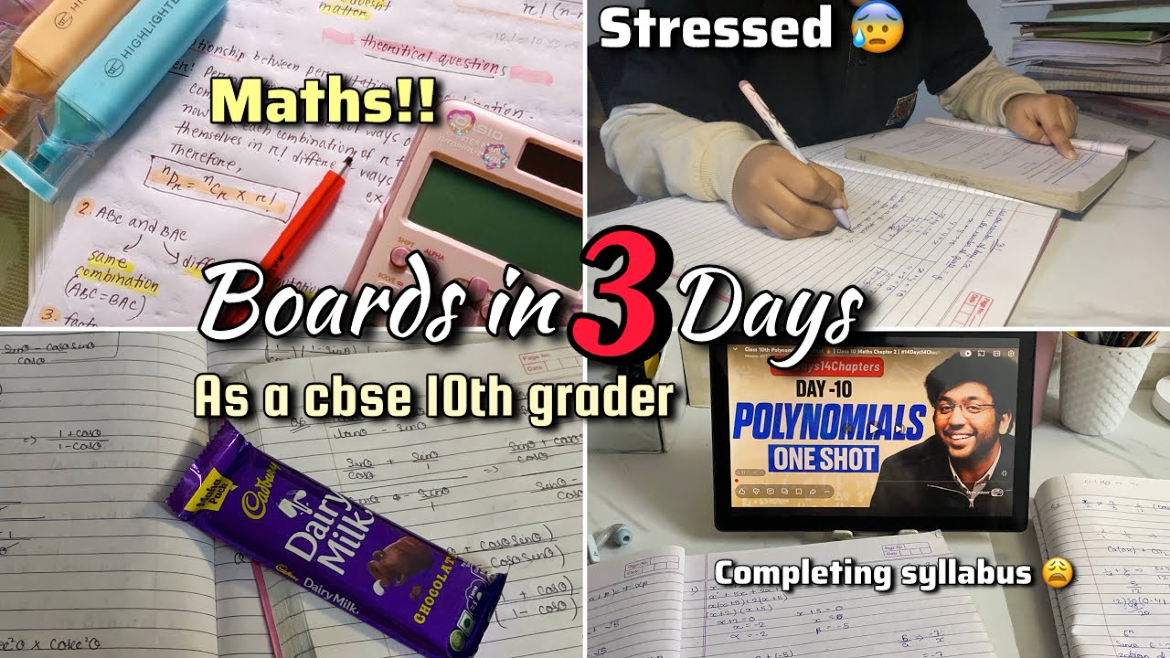 PREPARING FOR MATHS BOARD EXAM AS A CBSE 10th grader - YouTube