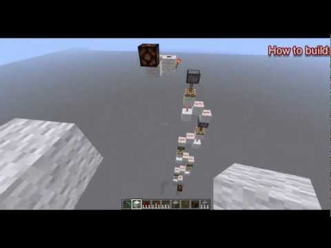 Minecraft Redstone "Instant" Downwards Wiring