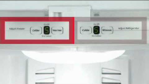 Adjusting Bottom Freezer Refrigerator Temp Controls - Digital