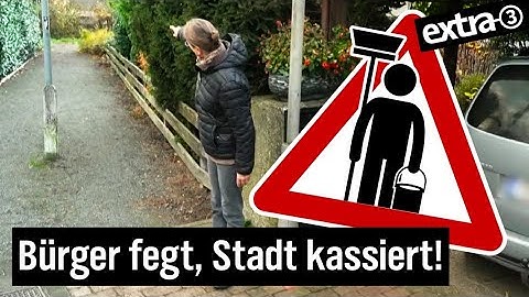 Realer Irrsinn: Straßenreinigungskosten ohne Straßenreinigung | extra 3 | NDR