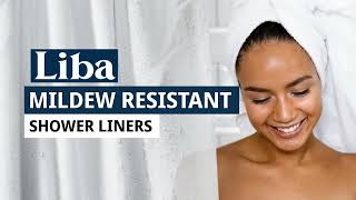 LiBa Bathroom Shower Curtain-Liner Waterproof Plastic Shower NonToxic Shower via amazon best gadgets