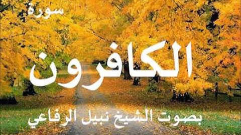 سورة الكافرون بصوت الشيخ نبيل الرفاعي 109