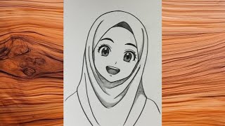 Cara Menggambar Anime Hijab dengan Mudah 
