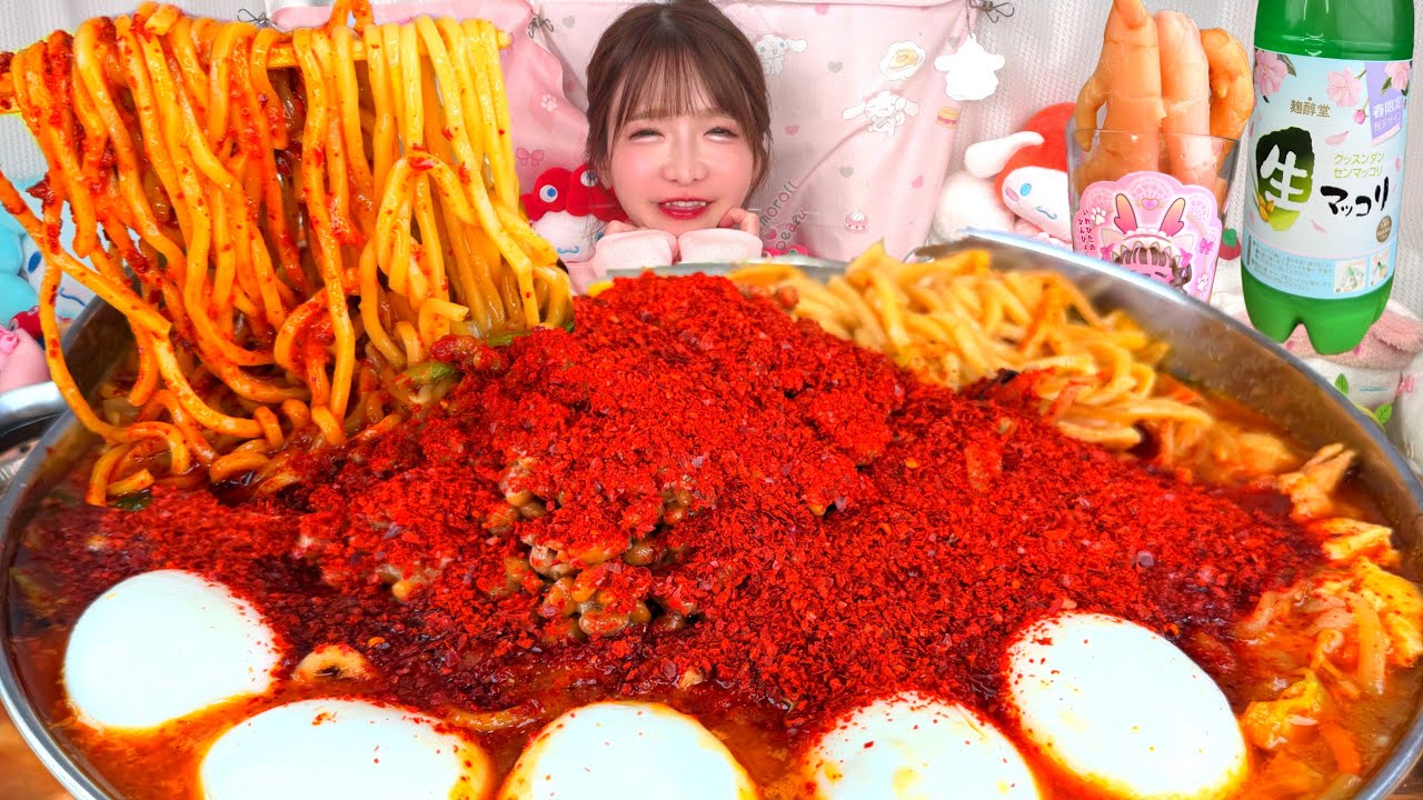 【大食い】激辛蒙古タンメン中本2026【ASMR】