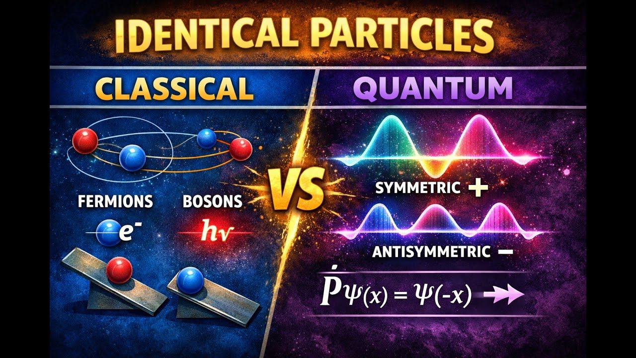 Идентичные частицы в квантовой механике | Двухчастичные системы, фермионы, бозоны и оператор четн...