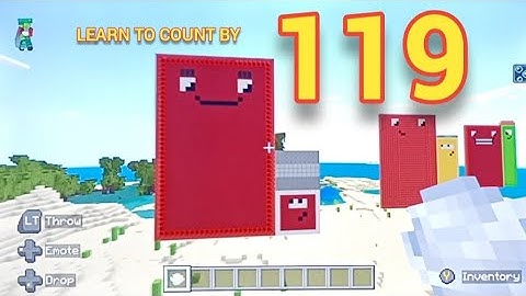 Learn to count by 119 with Noah, Minecraft Number blocks, kids learning songs