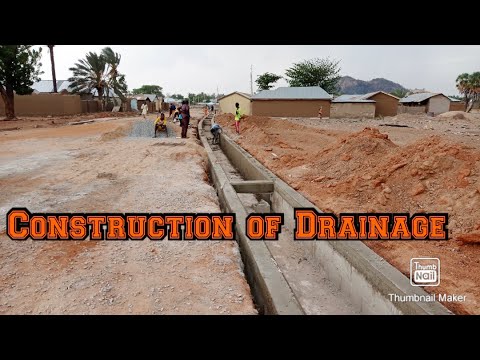 Construction of Drainage | Concrete Block Drain | Step by step guide