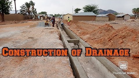Construction of Drainage | Concrete Block Drain | Step by step guide