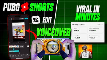 How to Edit BGMI Shorts with Voiceover | Grow Your Gaming Channel Fast in 2025!