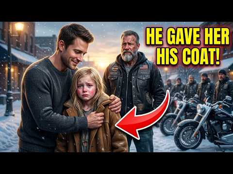 He Gave His Coat to a Freezing Biker's Daughter — Days Later, Her Father Changed His Life Forever