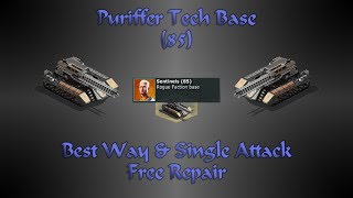 War Commander - Sentinels (85) Best Way & Single Attack - Free Repair !!