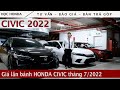 Giá lăn bánh Honda Civic RS, Civic G, Civic E tháng 7/2022 | Bán Trả góp Honda Civic 2022