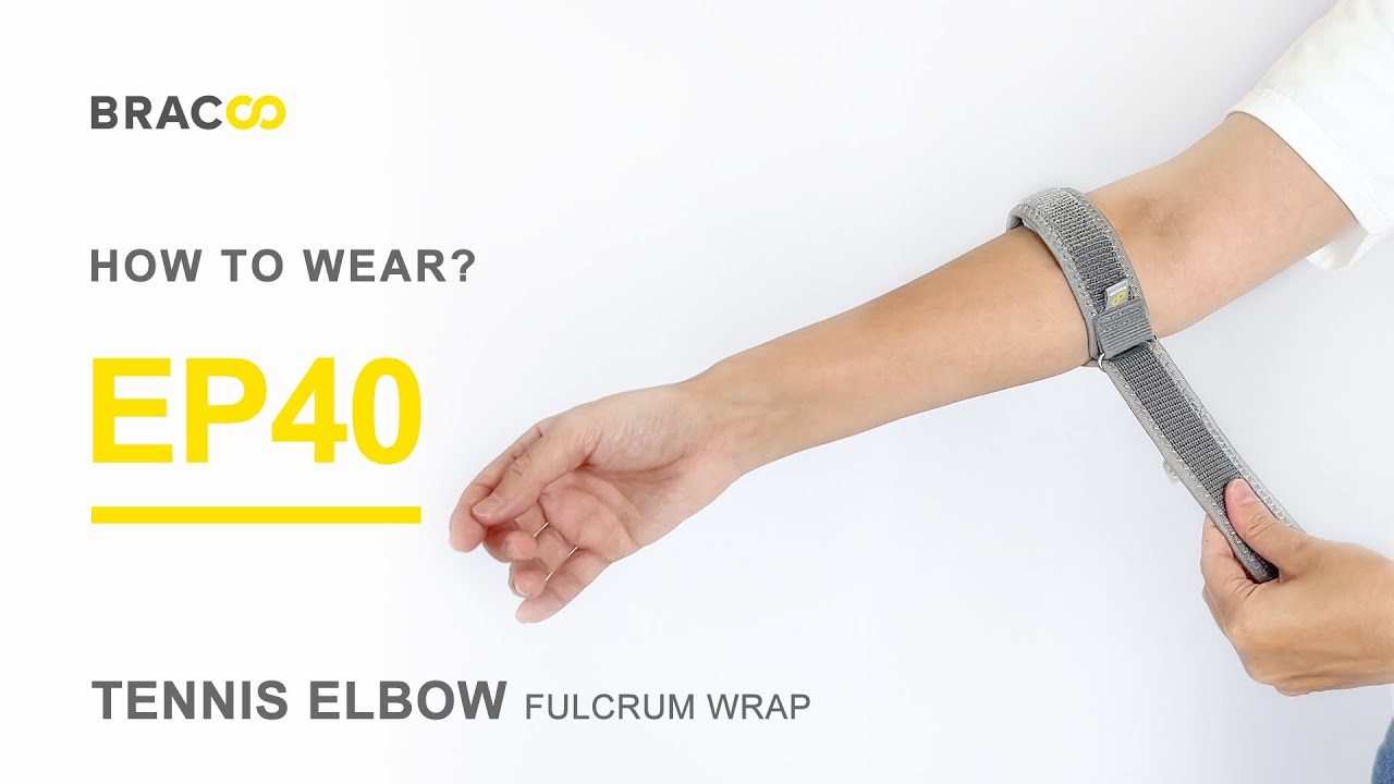BRACOO EP40 Tennis Elbow Fulcrum Wrap Easyfit with Cushion Pad 