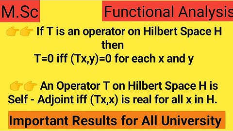 Functional Analysis in hindi | Important Theorem in Functional Analysis | Hilbert Space | M.Sc | NET
