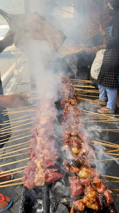 This satay stall sells 10 goats every day!!! #viralvideo #culinary #fyp