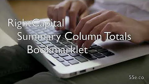 RightCapital Column Total Bookmarklet