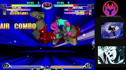 MvC2 Dhalsim 50% yoga strike combo on Sentinel