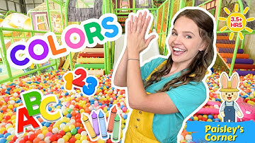 Toddler Learning Through Play at Indoor Playgrounds w/ Silly Ms Lily - First Words & Colors for Kids