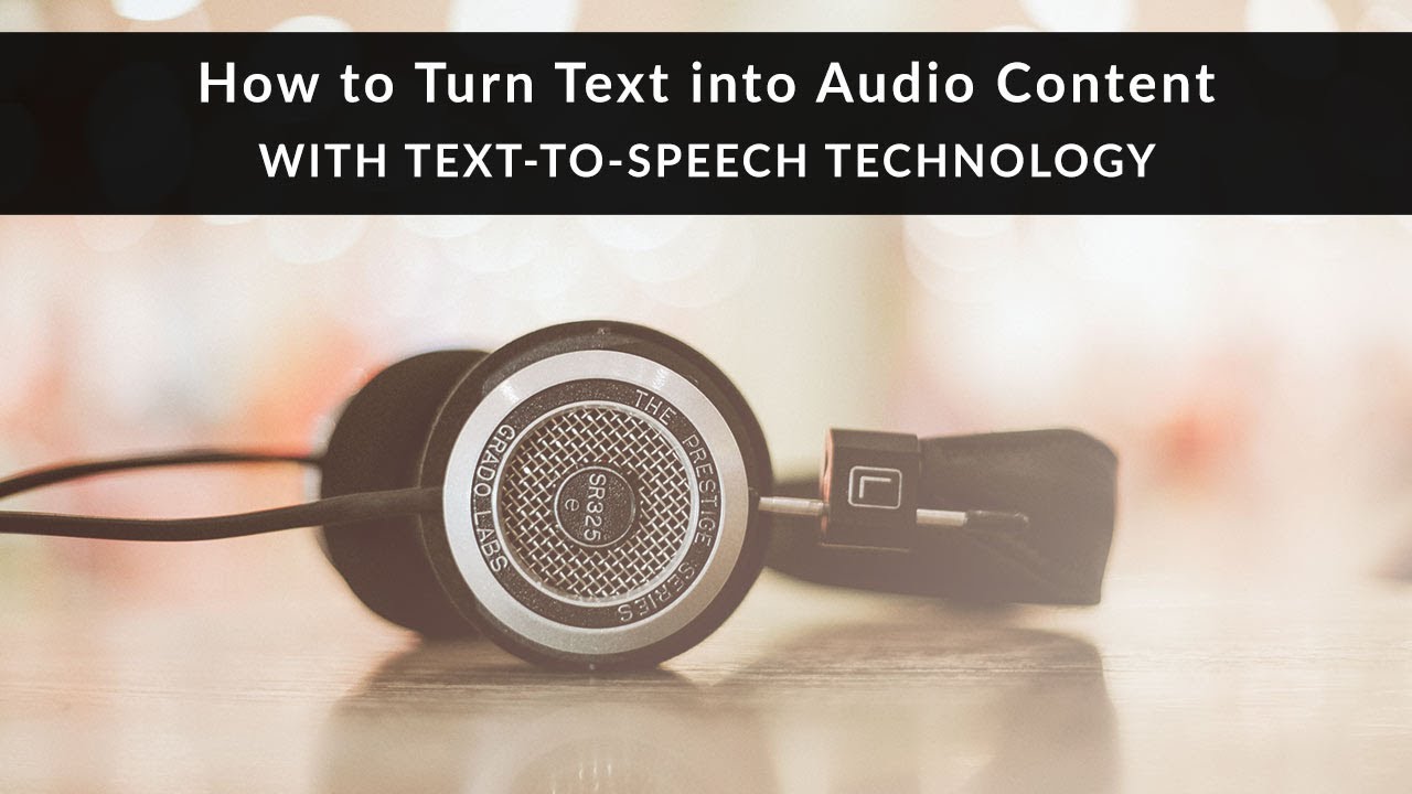 text to speech audio device