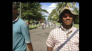 2000 coup - George speight's supporters rampage Army check point near parliament .VC- POND 5